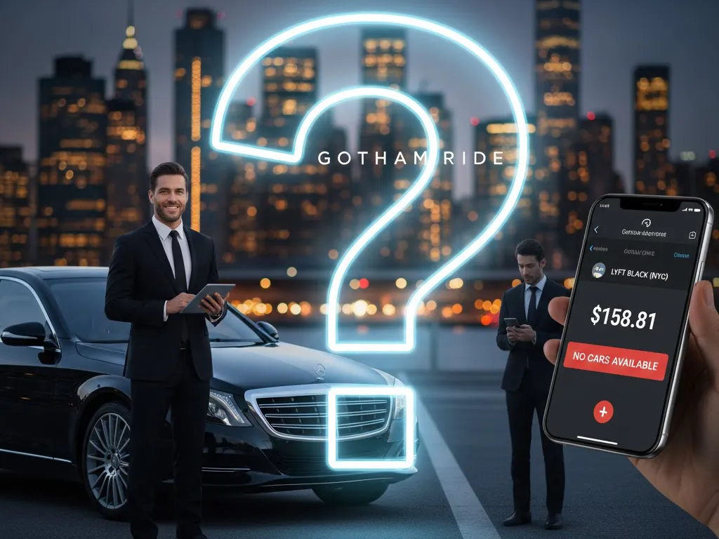 Key differences between professional black car service and Lyft Black in NYC, covering reliability, fixed pricing, and driver availability.