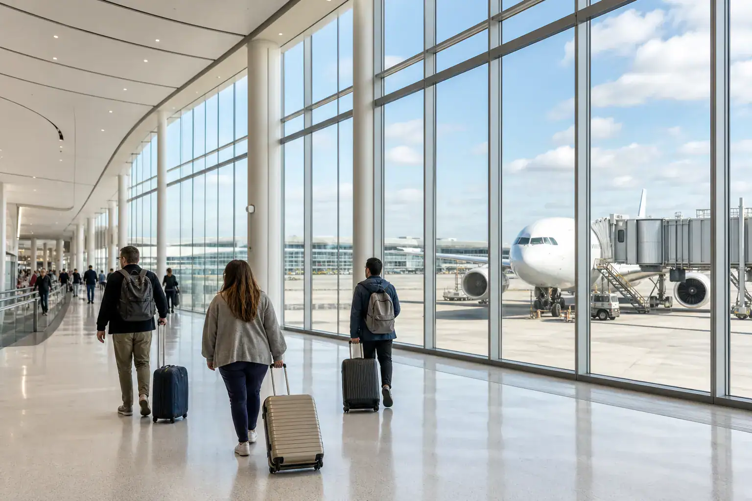 10 Things to Know Before Flying Into JFK Airport (2026) 2 Bright modern airport terminal interior representing JFK's new 2026 terminals
