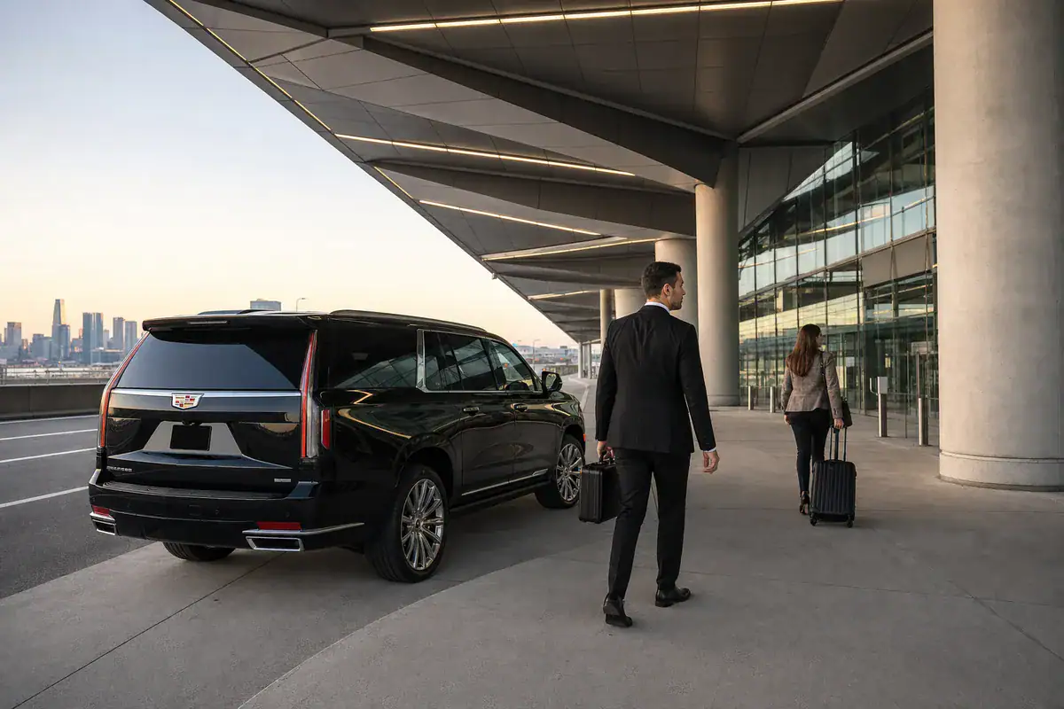White Plains Car Service 10 Car service from White Plains to Newark Airport with a black SUV