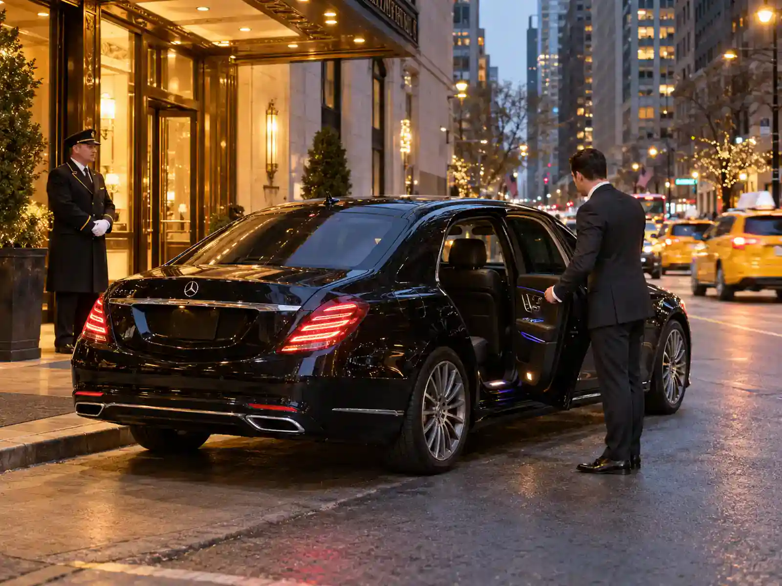 MacArthur Airport Car Service 42 MacArthur Airport car service drop-off at a Midtown Manhattan hotel